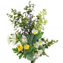položky Umelá kytica s dekoráciou umelých kvetov eukalyptus 48cm