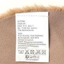 položky Umelá kožušina dekoračná kožušina okrúhly behúň kožušinový koberec hnedý Ø38cm