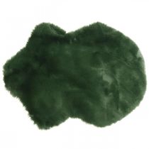 položky Dekoračný kožušinový koberec zelená umelá kožušina 55×38cm