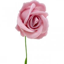 položky Umelé ruže ružový vosk ruže deko ruže vosk Ø6cm 18ks