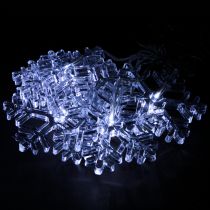 položky LED dekorácia na okno vianočná studená biela na batériu 25×90cm