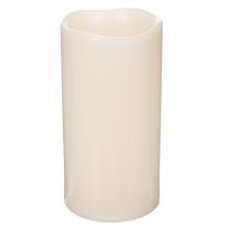 Článok Veľká LED sviečka na batérie s časovačom, teplá biela, vonkajšia, 25 cm