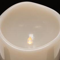 Článok Veľká LED sviečka na batérie s časovačom, teplá biela, vonkajšia, 25 cm