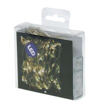 položky LED svetielka, 20 vnútorných, 2 m, teplá biela, časovač, na batérie, 6 ks