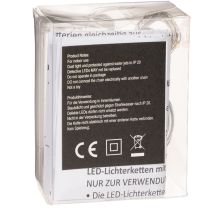 položky Batériové reťazové svetlá do interiéru, teplá biela, 10 LED diód, dĺžka 1 m, 6 kusov