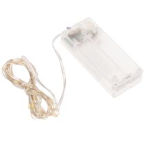 položky LED reťazové svetlá do interiéru, na batérie, teplá biela, 30 LED diód, 3 m, 6 kusov