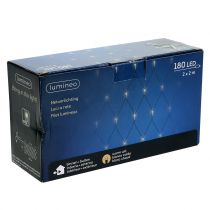 položky LED svetelná sieť 180 teplá biela 2m x 2m do exteriéru