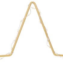 položky Hviezda s 50 LED diódami, kovová stolová dekorácia, na batérie, na vnútorné použitie, 33 cm