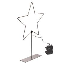 Článok LED hviezda s priehradkou na batérie na stojane na parapet a stôl 46 cm