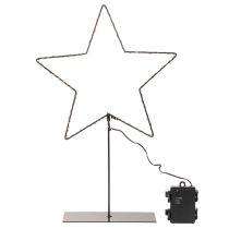 položky LED hviezda s priehradkou na batérie na stojane na parapet a stôl 46 cm