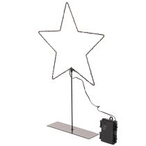 položky LED hviezda s priehradkou na batérie na stojane na parapet a stôl 46 cm