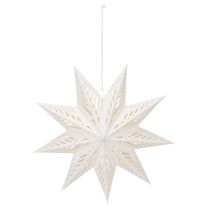 Článok Vianočná hviezda LED dekorácia na zavesenie, teplá biela, do interiéru, 38 cm