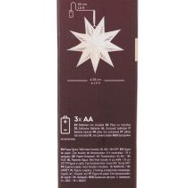 Článok Vianočná hviezda LED dekorácia na zavesenie, teplá biela, do interiéru, 38 cm