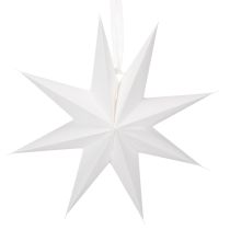 Článok LED závesná hviezda s časovačom, teplá biela, vonkajšia, 38 cm