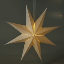Článok LED závesná hviezda s časovačom, teplá biela, vonkajšia, 38 cm
