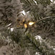 položky Umelý vianočný stromček so snehom v jutovom vrecku, 40 LED diód, na vnútorné použitie, 85 cm
