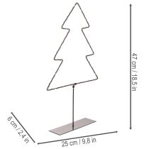 položky LED vianočný stromček, na batérie, dekorácia na stôl v interiéri, 47 cm