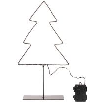 položky LED vianočný stromček, na batérie, dekorácia na stôl v interiéri, 47 cm