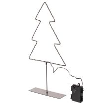 položky LED vianočný stromček, na batérie, dekorácia na stôl v interiéri, 47 cm