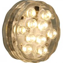 položky Podvodné LED svetlá s diaľkovým ovládaním teplá biela 2ks