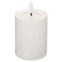 Článok LED stĺpová sviečka, blikajúca, s časovačom, Ø7cm, 12cm