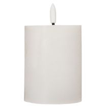 Článok LED stĺpová sviečka, blikajúca, s časovačom, Ø7cm, 12cm