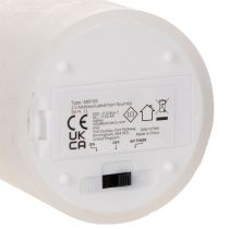 Článok LED stĺpová sviečka, blikajúca, s časovačom, Ø7cm, 12cm