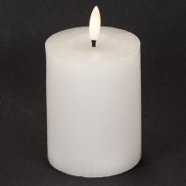 Článok LED stĺpová sviečka, blikajúca, s časovačom, Ø7cm, 12cm