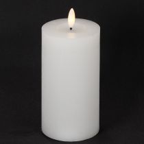 Článok LED stĺpová sviečka, blikajúca, s časovačom, Ø7cm, 16cm
