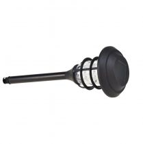 položky LED baterka solárna záhradná baterka čierna teplá biela výška 42 cm