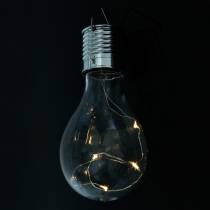 položky Záhradná dekorácia solárna LED žiarovka teplá biela H15cm 5 ks