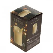 položky LED sviečka vosková sviečka sviečka teplá biela Ø7,5cm V12,5cm