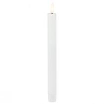 LED sviečky s časovačom sviečky pravý vosk biely 25cm 2ks
