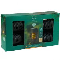 položky LED solárne baterky záhradný plameňový efekt balkón V38cm 4 ks