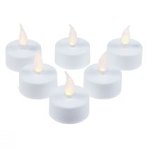 LED čajové sviečky čajové sviečky s diaľkovým ovládaním Ø3,5cm 6ks