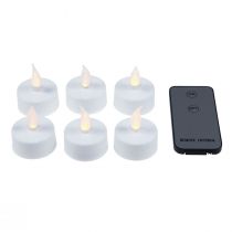 položky LED čajové sviečky čajové sviečky s diaľkovým ovládaním Ø3,5cm 6 ks