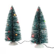 položky LED vianočný stromček mini umelý na batériu 16cm 2ks