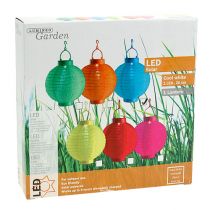 položky LED lampa so solárnym 20 cm modrá