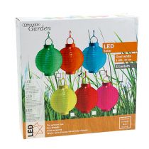 položky Lampion LED so solárnym 20cm oranžovým
