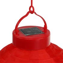 položky Lampion LED so solárnym 20cm červeným