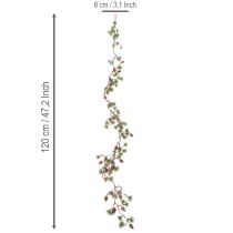 položky Girlanda z umelého smrekovca so šiškami a ihličkami, 120 cm