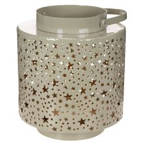 Článok Lampáš s hviezdicovým vzorom, kovový, zelený, 31 cm