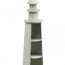položky Lighthouse Shabby Chic krémová letná dekorácia Námorná Ø14,5 cm V51 cm