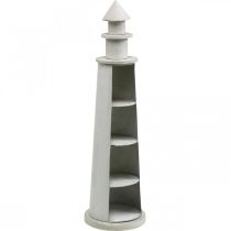 položky Lighthouse Shabby Chic krémová letná dekorácia Námorná Ø14,5 cm V51 cm