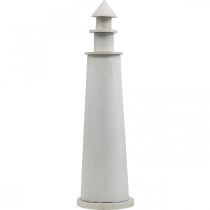 položky Lighthouse Shabby Chic krémová letná dekorácia Námorná Ø14,5 cm V51 cm