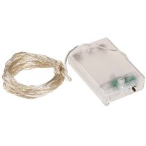 položky Svetielka 50 mikro LED teplé biele časovač na batérie 6 ks