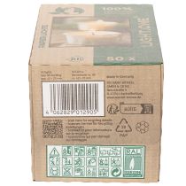 položky Čajové sviečky v papierovom obale na slávnostné príležitosti a atmosférické chvíle Light One 4cm 50ks