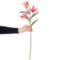 položky Umelá ľalia pre štýlovú dekoráciu obývačky a realistický vzhľad, 67 cm, 2 kusy