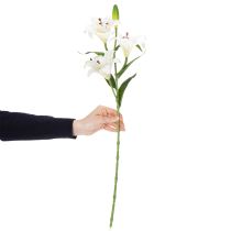 položky Umelý kvet ľalie, realistická replika, odolná dekorácia do obytných priestorov, 66 cm, 2 kusy