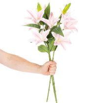 položky Umelý kvet ľalie, stonka, dekorácia, 68 cm, 3 kusy
